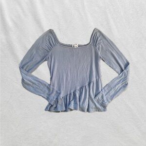 Kimchi Blue Long Sleeve Top in Soft Blue